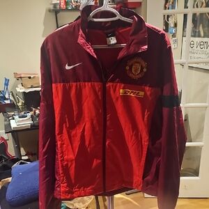 Nike Manchester United Red Maroon Lightweight Track Jacket